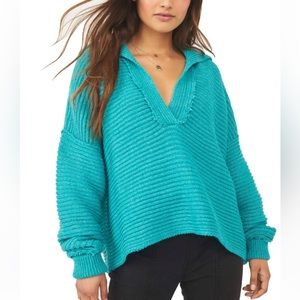 Free People Marlie Pullover V Neck Sweater XS